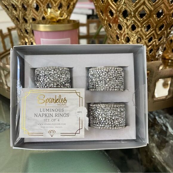 New sparkles home Strass Napkin Ring (Set of 4) - Picture 5 of 11